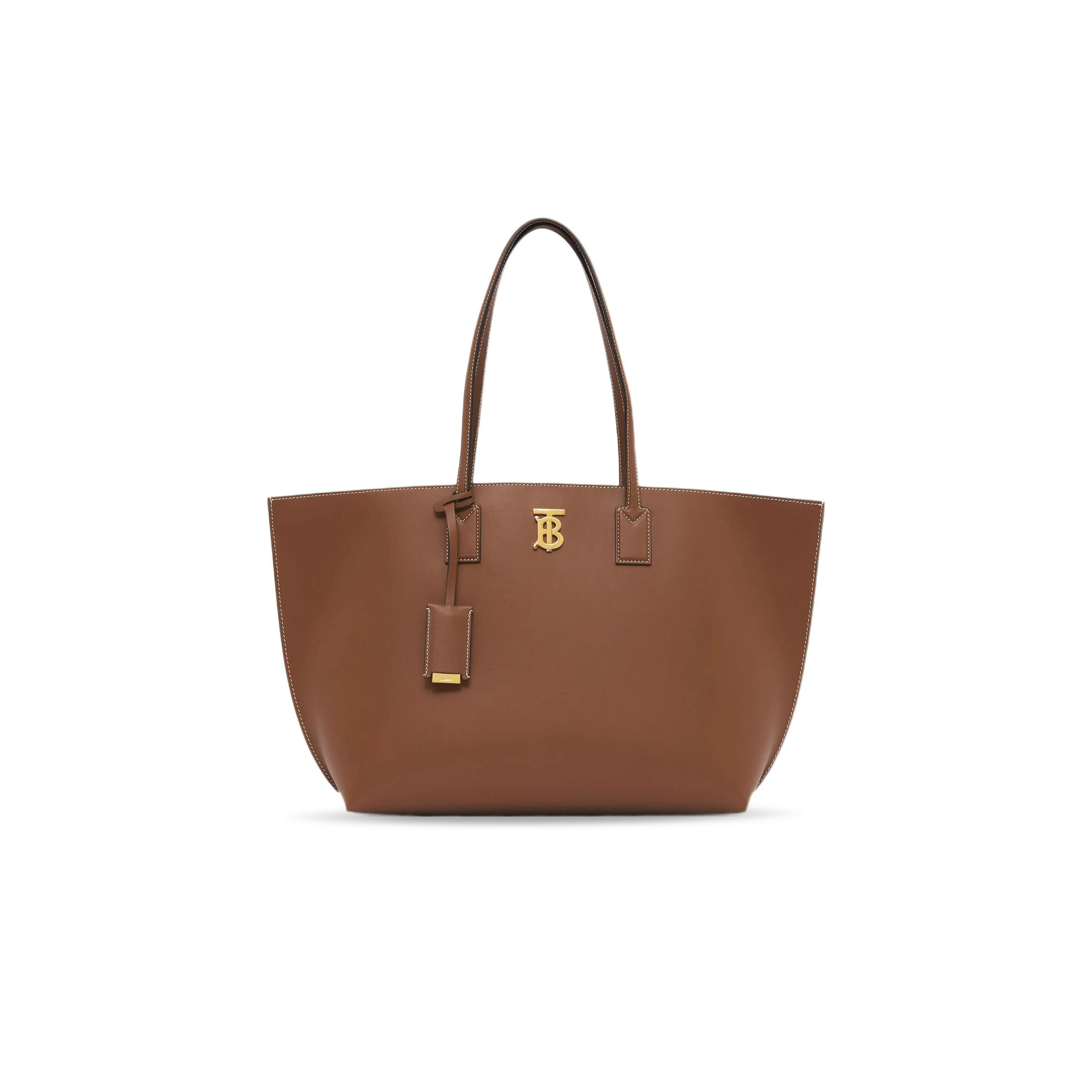Bv*b*rry tb smooth leather tote bag 80525031 (34*28*14cm)